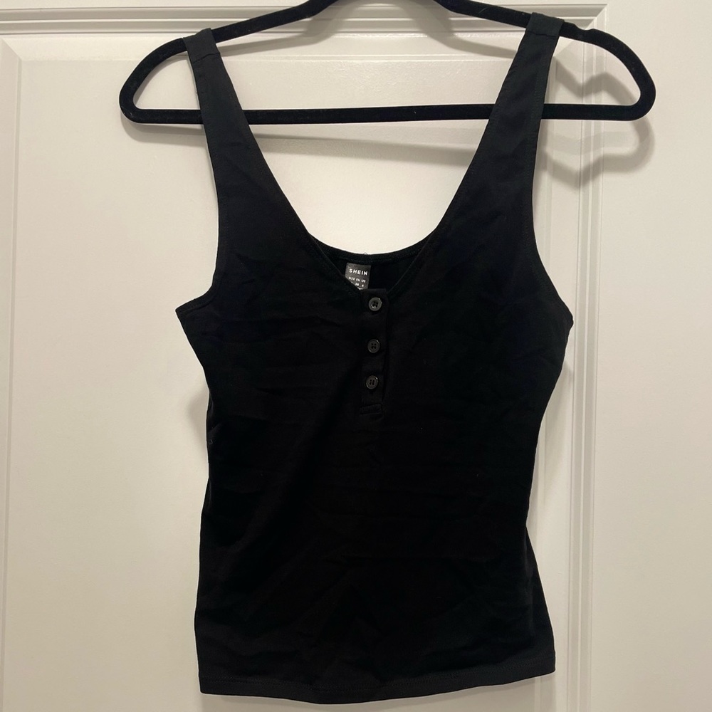 NWT Black Short Tank Top